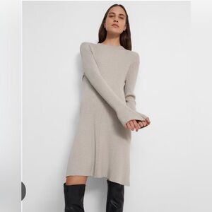 Theory Moving Rib Dress in Empire Wool
